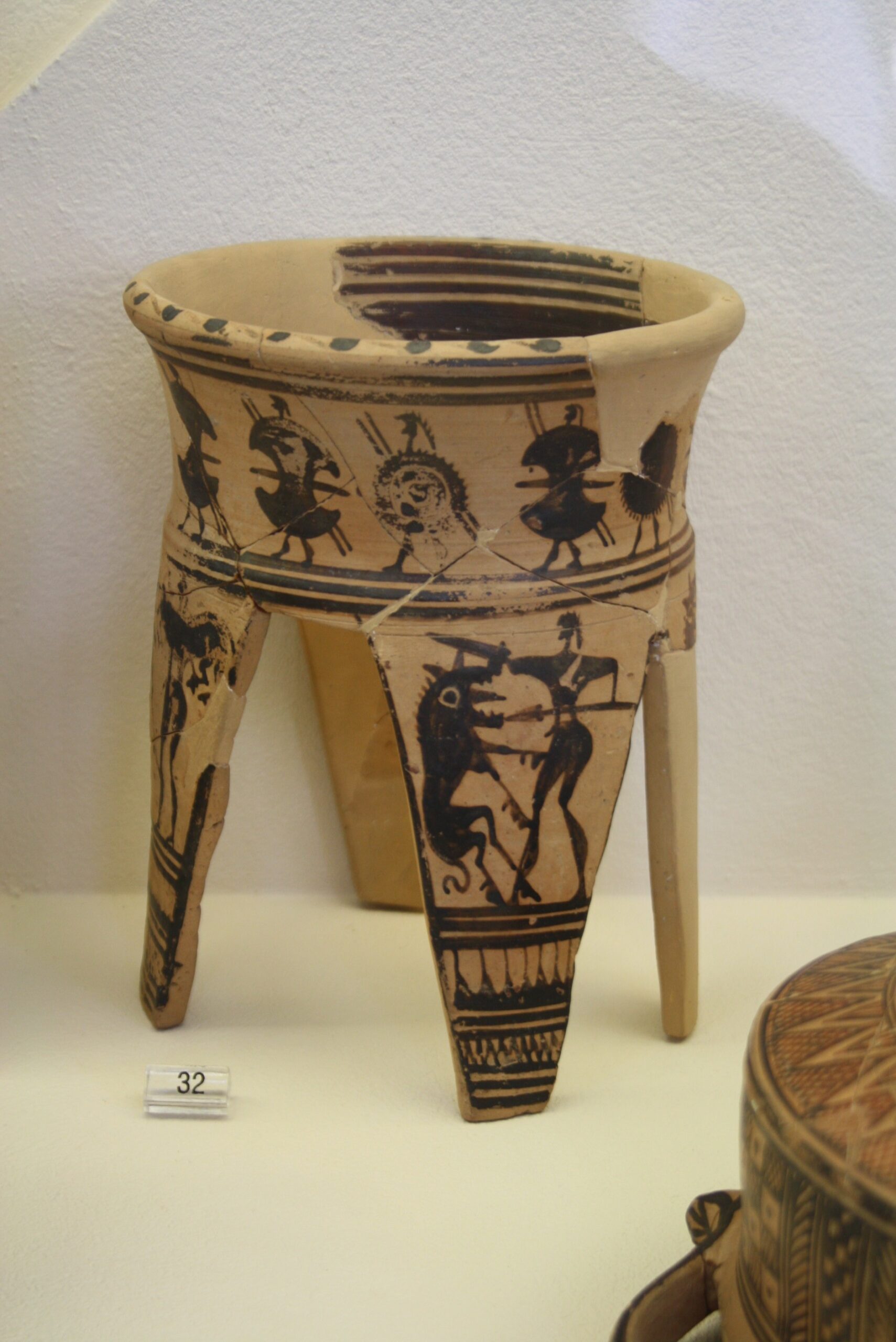 Keramikos Museum Athens - Tripod 8th century BC - Photo by Giovanni DallOrto Nov. 12, 2009